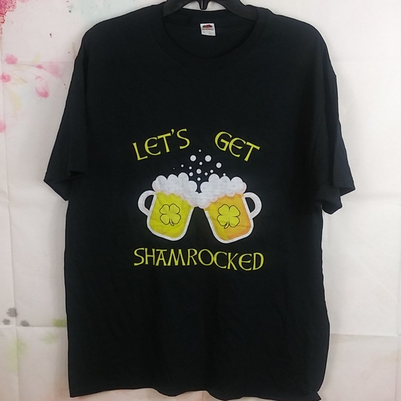 Let's Get Shamrocked St Patrick's Day Tee NWOT - Picture 3 of 3
